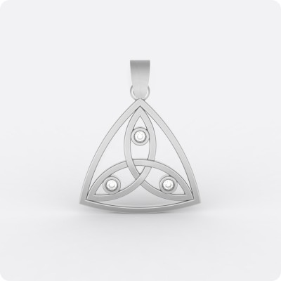 Трикветр с камнями