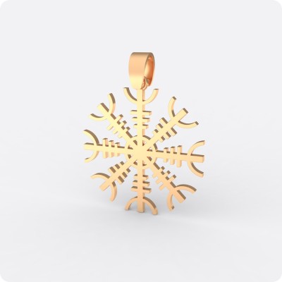 Агисхьяльм Шлем Ужаса из золота