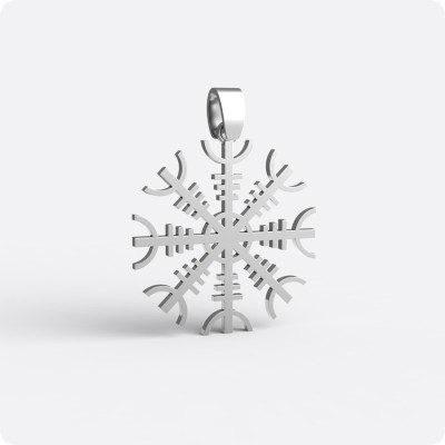 Агисхьяльм Шлем Ужаса из серебра