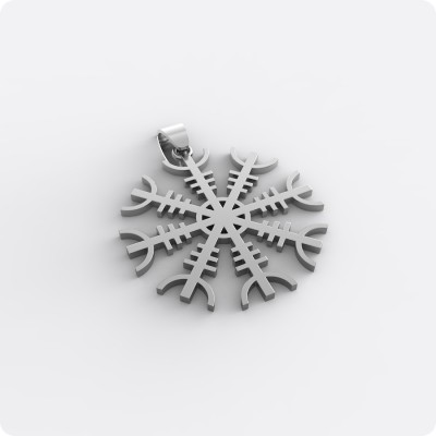 Агисхьяльм Шлем Ужаса из серебра