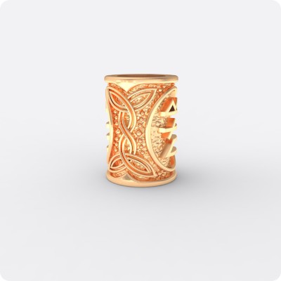 Шарм с рунами Пива из золота