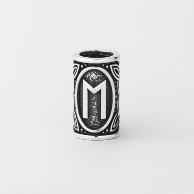 Шарм с руной Эваз из серебра