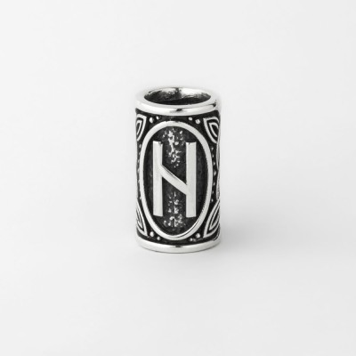 Шарм с руной Хагалаз (Хагал) из серебра