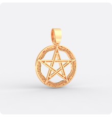 Амулет Пентаграмма (Пентакль) из золота