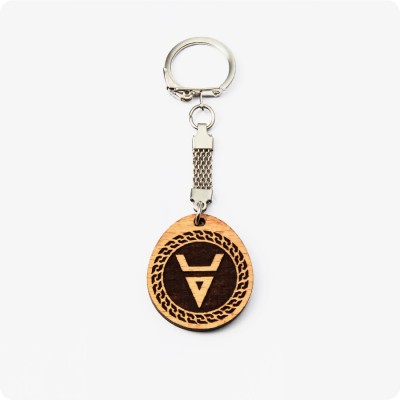 Брелок Символ Велеса (Волоса) из дерева Бука