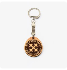 Брелок Крест Мары (Марены) из дерева Бука