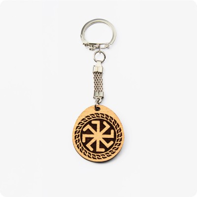 Брелок Колядник из дерева Бука