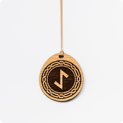 Руна Эйваз из дерева Ясеня (руна Щит воина)