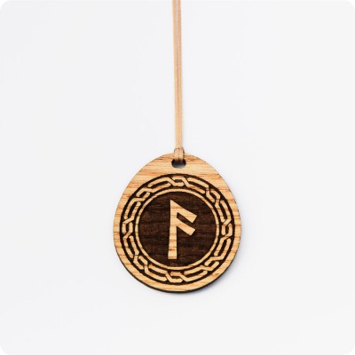 Руна Ансуз (Ос) из дерева Ясеня (руна Ассов)