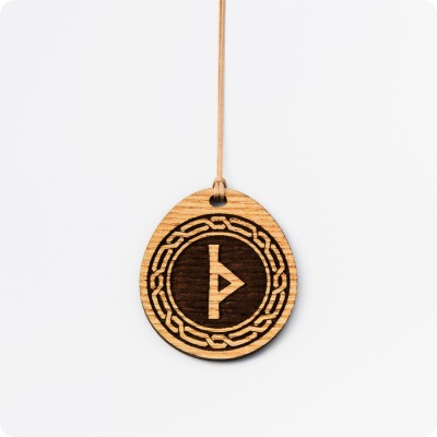 Руна Турисаз (Турус) из дерева Ясеня (руна Шип Великана Турса)