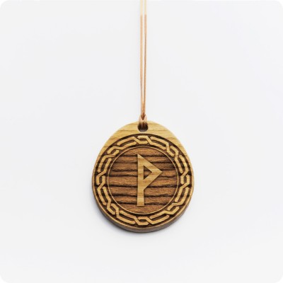 Руна Вуньо (Вунье) из дерева Ясеня (руна Радости)