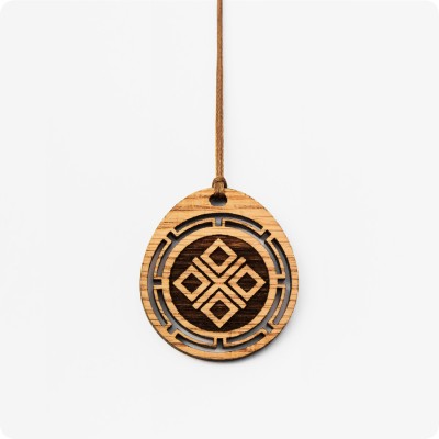 Оберег Символ Макоши (Мокоши) из дерева Дуба