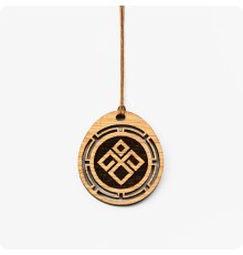 Оберег Даждьбог из дерева Дуба