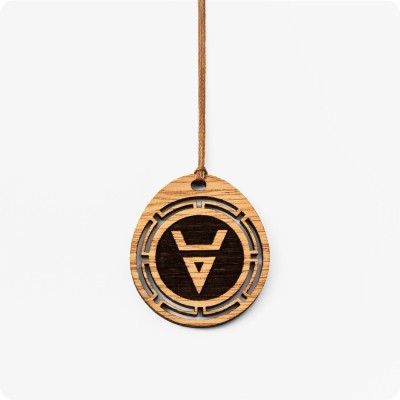 Оберег Символ Велеса (Волоса) из дерева Дуба