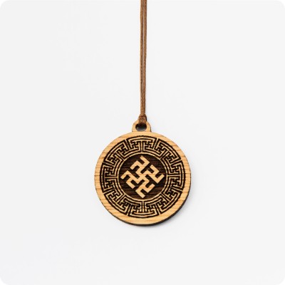 Оберег Одолень трава из дерева