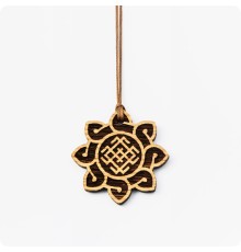 Оберег Символ Белобога из Дуба в солнце