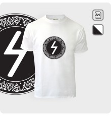 Футболка с руной Соулу в круге - К.1919-01