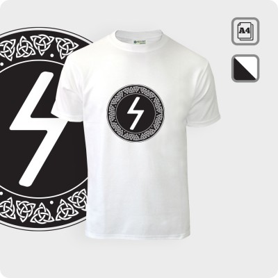 Футболка с руной Соулу в круге - К.1919-01