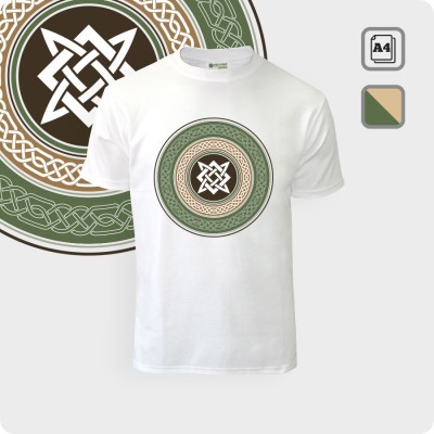 Футболка со Звездой Руси (Квадрат Сварога) - К.1857-01