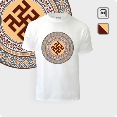 Футболка с оберегом Одолень трава - К.1846-01