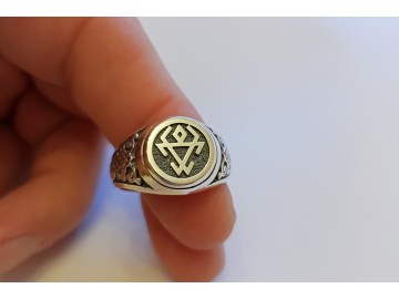 Кольцо с оберегом Навник (Чернобог)