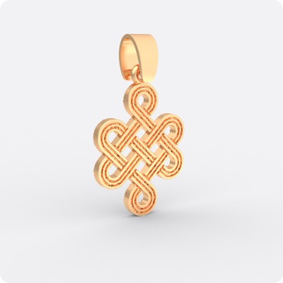 Мистический узел удачи, Любви и Процветания из золота