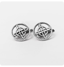 Серьги из серебра с Кельтским Четверным узлом