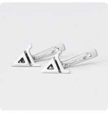 Серьги с Оберегом Символ Велеса (Волоса) из серебра