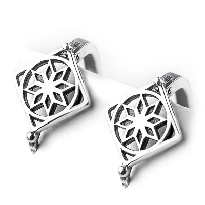 Серьги с Оберегом Алатырь