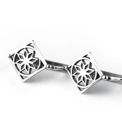 Серьги с Оберегом Алатырь