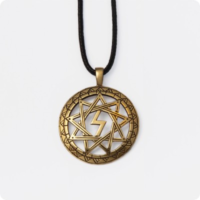 Оберег Перуница из латуни