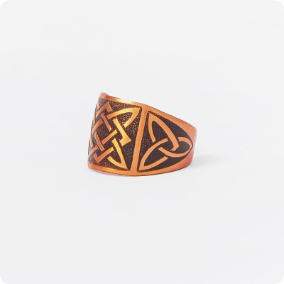 Кольцо Звезда Руси (Квадрат Сварога) из Латуни или Меди