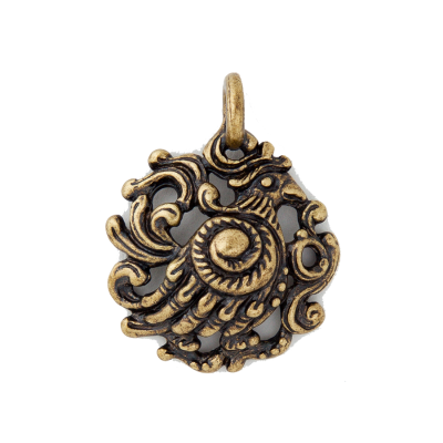 Подвеска Птичка из латуни