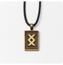 Руна Ингуз (Инг) из латуни