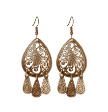 Серьги Княжна из Латуни