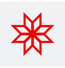 Наклейка - Оберег Алатырь Звезда без круга