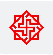 Наклейка с Оберегом Валькирия без круга