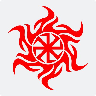 Наклейка с Оберегом Коловрат (посолонь)