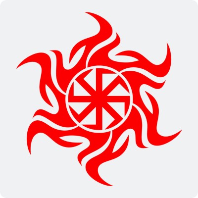 Наклейка с Оберегом Коловрат (осолонь)