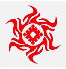 Наклейка с Оберегом Репейник Счастья