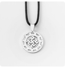 Оберег Одолень трава из серебра в Солнечном Круге