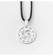 Оберег Вайга (Символ Тары) из серебра в Солнечном Круге 