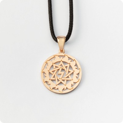 Оберег Перуница из золота в Солнечном Круге