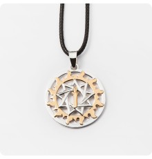 Оберег Меч острием вниз в Золотом солнце