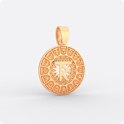 Сварожий круг с чертогом Раса из золота