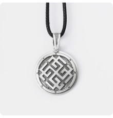 Оберег Сварожич из серебра в Два уровня