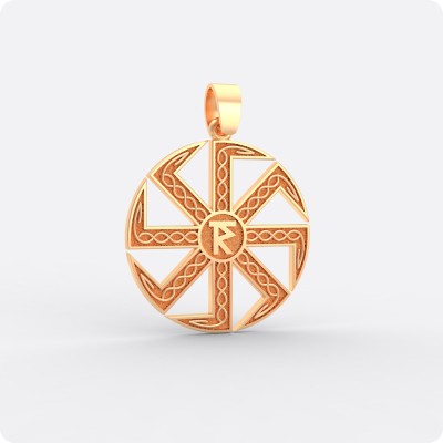 Коловрат с Молвинцем и чертогом Расы из золота