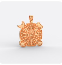 Богатырский славянский Крес (Огненная кольчуга) из золота