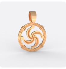 Оберег Символ Рода из золота