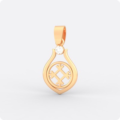 Оберег Целебник из золота с камнем (капелька)